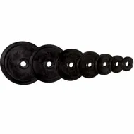 Диск "Олимпийский" 15 кг обрезин. чёрный
