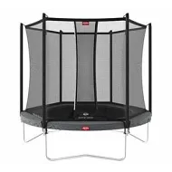 Батут для дачи с сеткой BERG Favorit Regular 330 Grey + защитная сетка Safety Net Comfort