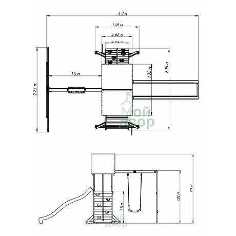 Детский игровой комплекс MoyDvor ПИРАТ - Фото 6