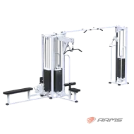 Грузоблочный тренажер Блочная станция регулируемая стек 4 х 100 кг ARMS AR092х4х100