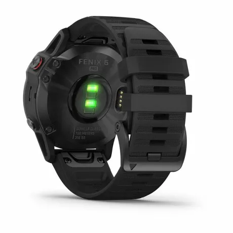Часы Garmin FENIX 6 Pro черный с черным ремешком - Фото 2