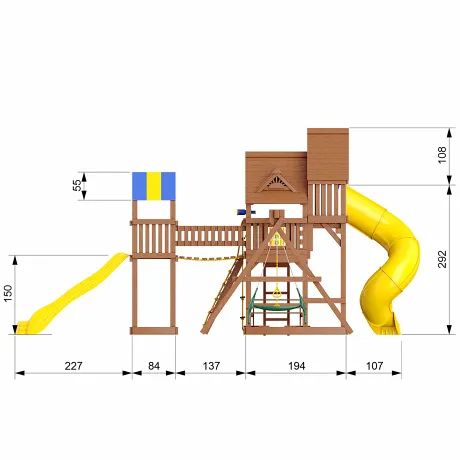 Детский игровой комплекс New Sunrise Fort Deluxe-2 - Фото 7