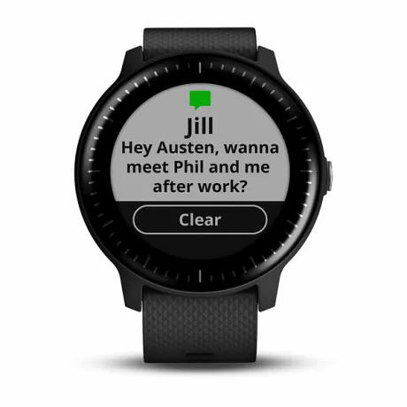 Умные часы с встроенным GPS Garmin VIVOACTIVE 3 MUSIC черные - Фото 8