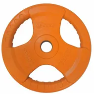 Диск "Олимпийский" 20 кг обрезиненный цветной с ручкой