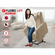 Кресло реклайнер с подъемом FUJIMO LIFT CHAIR F3005 FLWL Ваниль (Sakura 4)