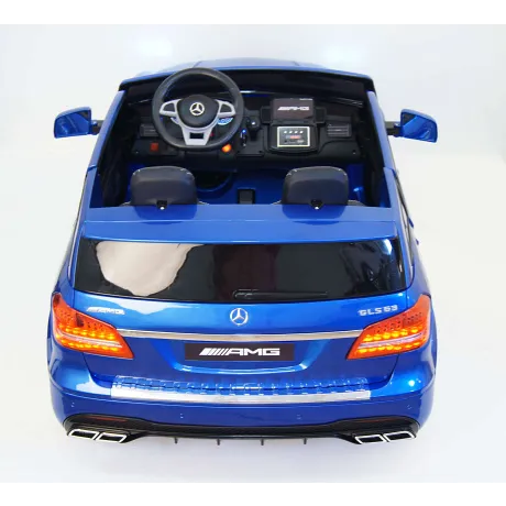 Электромобиль RiverToys Mercedes-Benz GLS63 4WD (синий глянцевый) - Фото 6