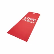 Тренировочный коврик (мат) для фитнеса тонкий Love (красн) RAMT-11024RDL