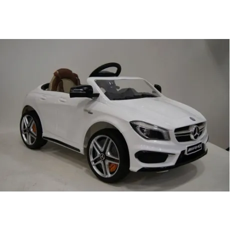 Детский электромобиль RiverToys Mercedes-Benz CLA 45 (А777АА) белый - Фото 5
