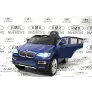 Электромобиль RiverToys BMW-X6 BLUE-GLANEC - Фото 6