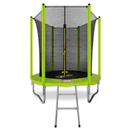 Батут с внутренней сеткой и лестницей ARLAND 6FT (Light Green) (уценка)