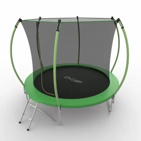Батут с внутренней сеткой и лестницей EVO JUMP Internal 10ft (Green) - Фото 5